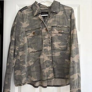 Lucky Brand Camo Utility Shirt Jacket